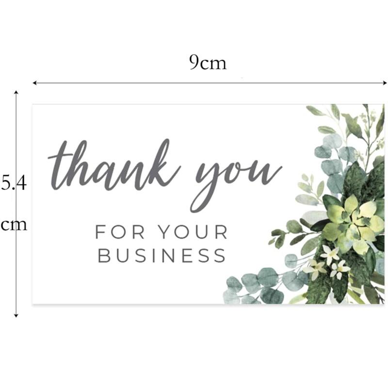 30 Stück Blattblumen Dankeskarten mit Umschlagaufklebern Einladungen Innen leer Grußkarten Postkarten Geschenkkarten 9X5,4cm
