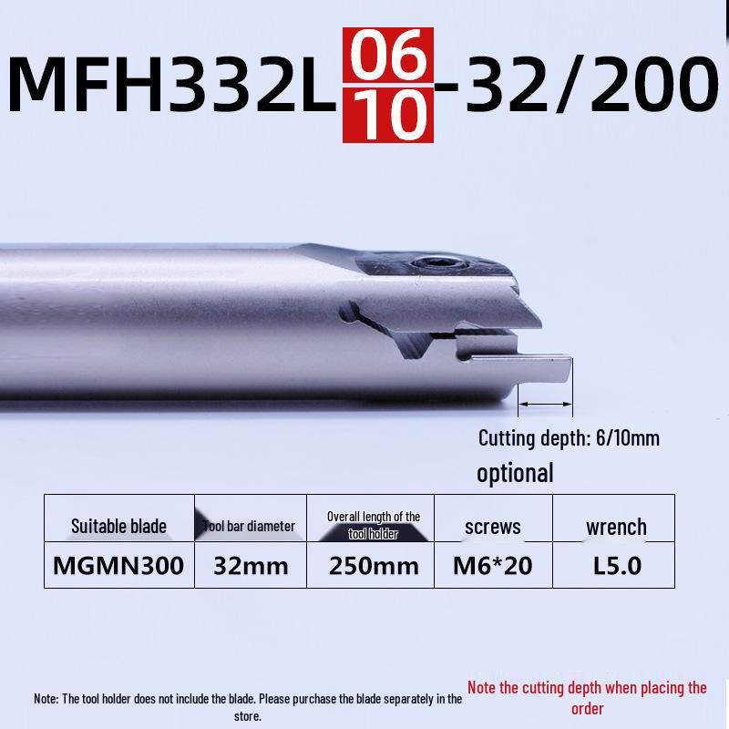 Inner Hole Face Grooving Tool Holder MFHR/L Flat 320/420/325/425 Groove Tool, Spring Steel