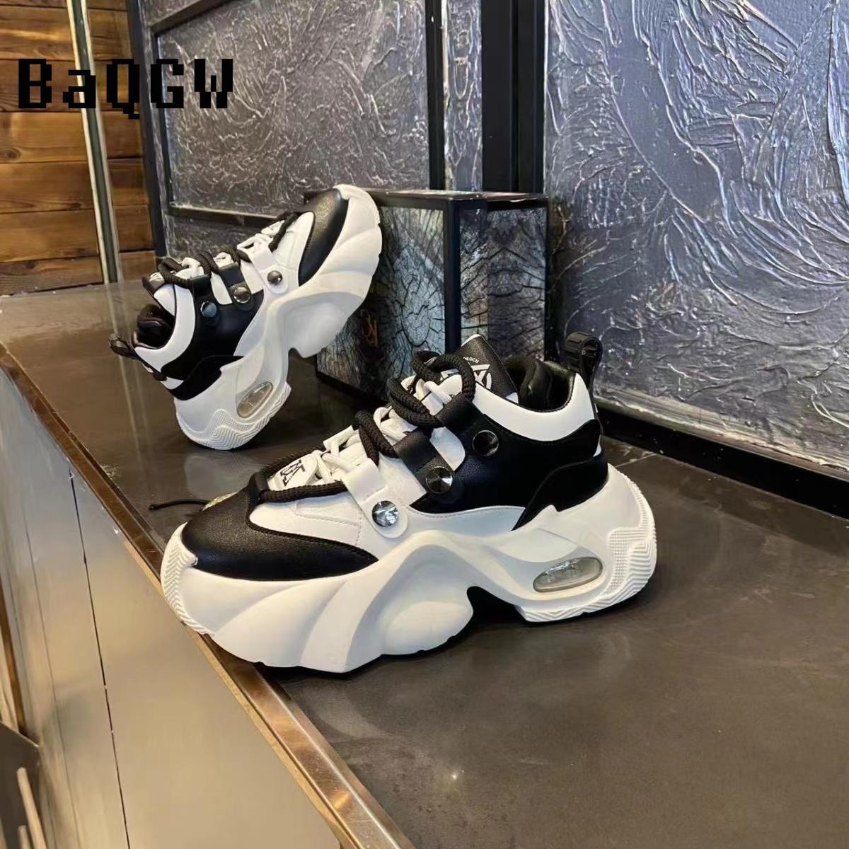 Модная дизайнерская мужская обувь весна осень удобные мужские толстые кроссовки — фото 6