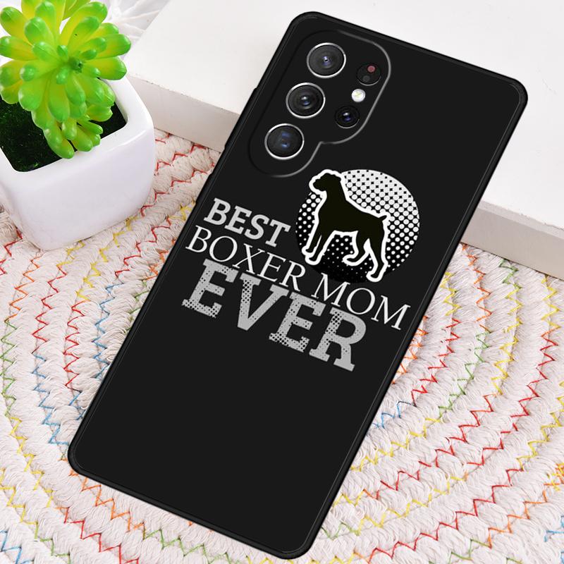 Cute Boxer Dog Phone Case for Samsung Galaxy note 10 pro S26 Ultra S23 S24 FE S25 S21 S22 PLUS shockproof Cove