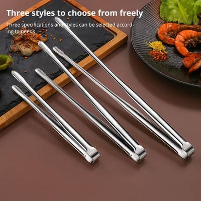 304 Edelstahl Grill Clip Grill Zange Fleisch Kochen Utensilien BBQ Backen Silber Küche Zubehör Camping Liefert