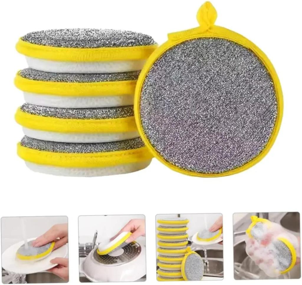 Dishwashing Sponge Reusable Washable Sponge Double-sided Magic Sponge for Washing Dishes A Great Helper for Kitchen Cleaning Too