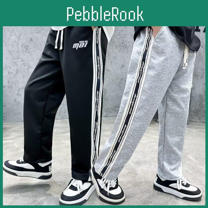 Fashion Trousers Childrens Boys Loose Handsome Striped Sweatpants Spring New Childrens Versatile Sweatpants Childrens Clothing