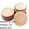 3-16CM/1-10pcsThick Natural Pine Round Unfinished Wood Slices Circles With Tree Bark Log Discs DIY Crafts Wedding Party Painting