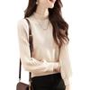 YYFS Women's Fashion Casual Solid Color Print Fall Winter Long Sleeve Half Turtleneck Sweaters