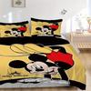 3pcs Mickey Mouse Upside Down Quilt Cover Set, Soft and Cozy Bedroom, Guest Room and Dorm Decorative Bedding 3-Piece Set 1 Quilt Cover + 2 P