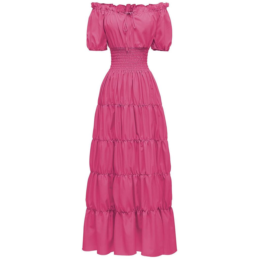 Medieval Renaissance Women's Long Dress for Halloween Role Play Costume Q324