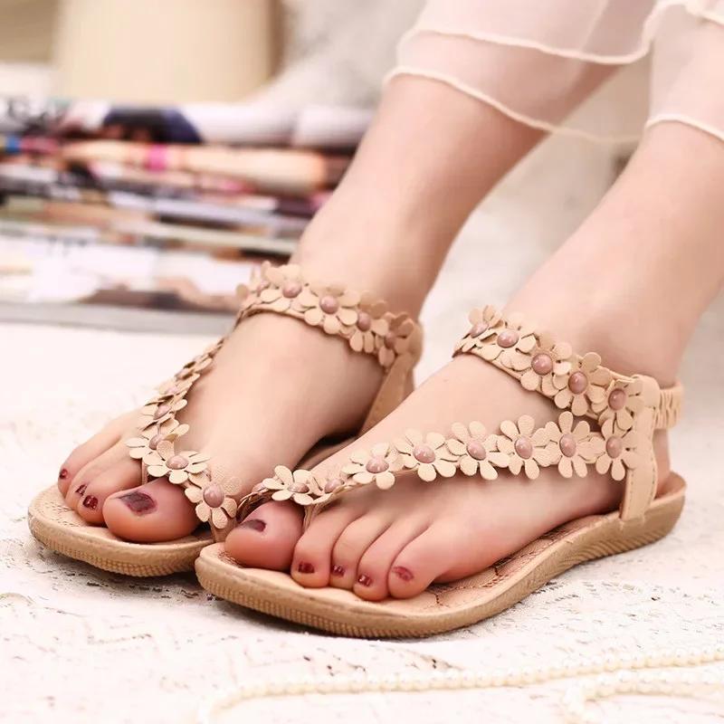 Fashion Women Sandals Summer Style Bling Bowtie Fashion Peep Toe Jelly Shoes Sandal Flat Shoes Woman 3 Colors