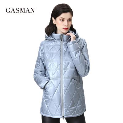 2022 NEW Spring Autumn Jackets Short Fashion Zipper Women Coat Lightweight Warm Women's Jacket Hooded Outwear 81071