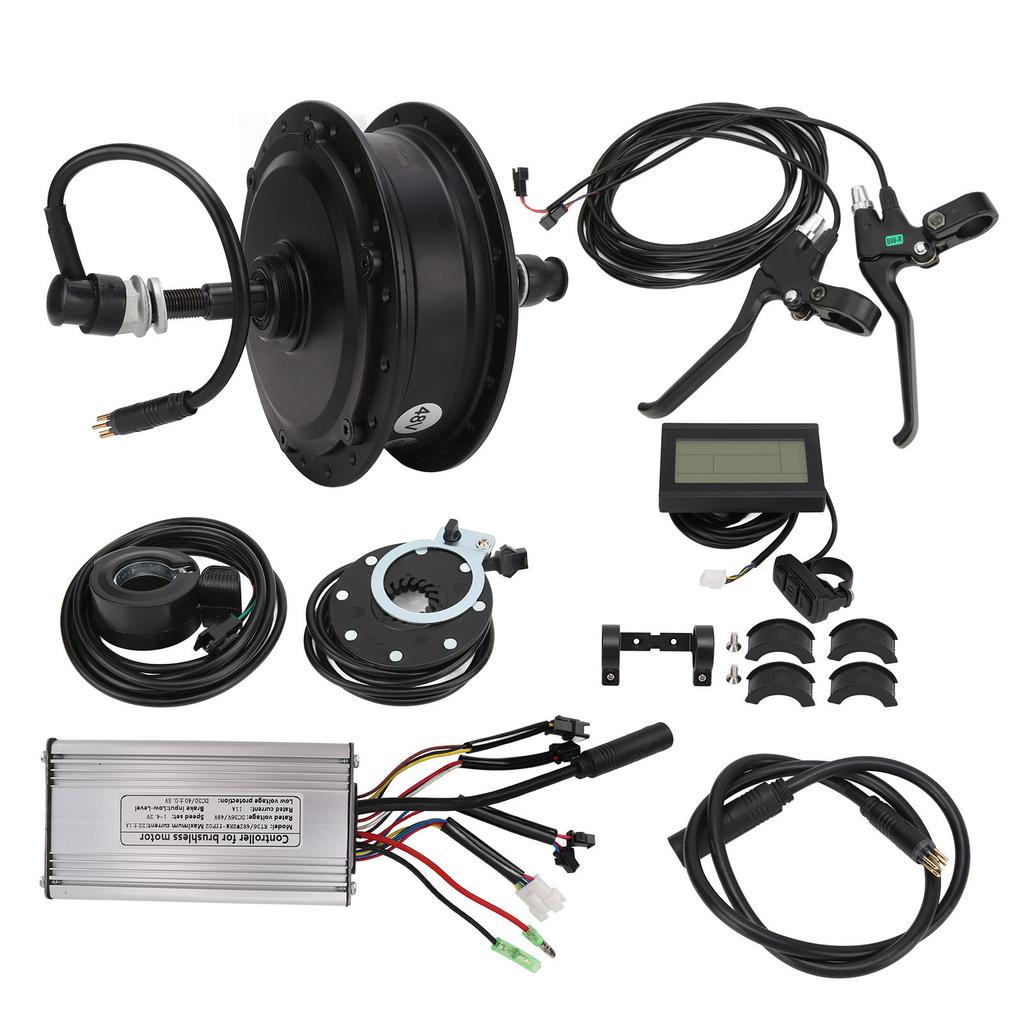 Kit di Conversione Ruota Posteriore per Bicicletta Elettrica Motore Posteriore 48V 500W Display LCD3 Kit Sensore di Assistenza alla Pedalata