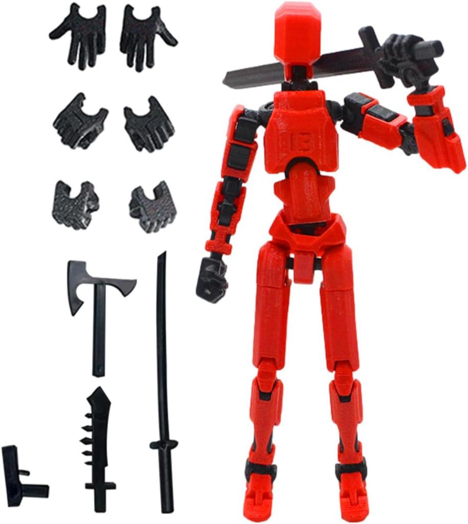 Stampa 3D Lucky Dummy13 Articolato Mobile Assemblabile Robot Bambola Animale Modello Giocattolo Puzzle Antistress Regalo per Bambini
