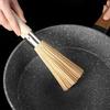 9.84 Inches Brush For Wok Wooden Wok Scrub Brush With Hangable Loop Cleaning Whisk Traditional Bamboo Wok Brushes Kitchen Tools