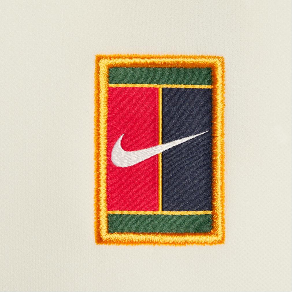 Nike Court Heritage Πλεκτό Φλις Φερμουάρ για Κολάρο Μακρυμάνικο Μπλουζάκι Τένις Ανδρικά κορυφές FZ6926-133