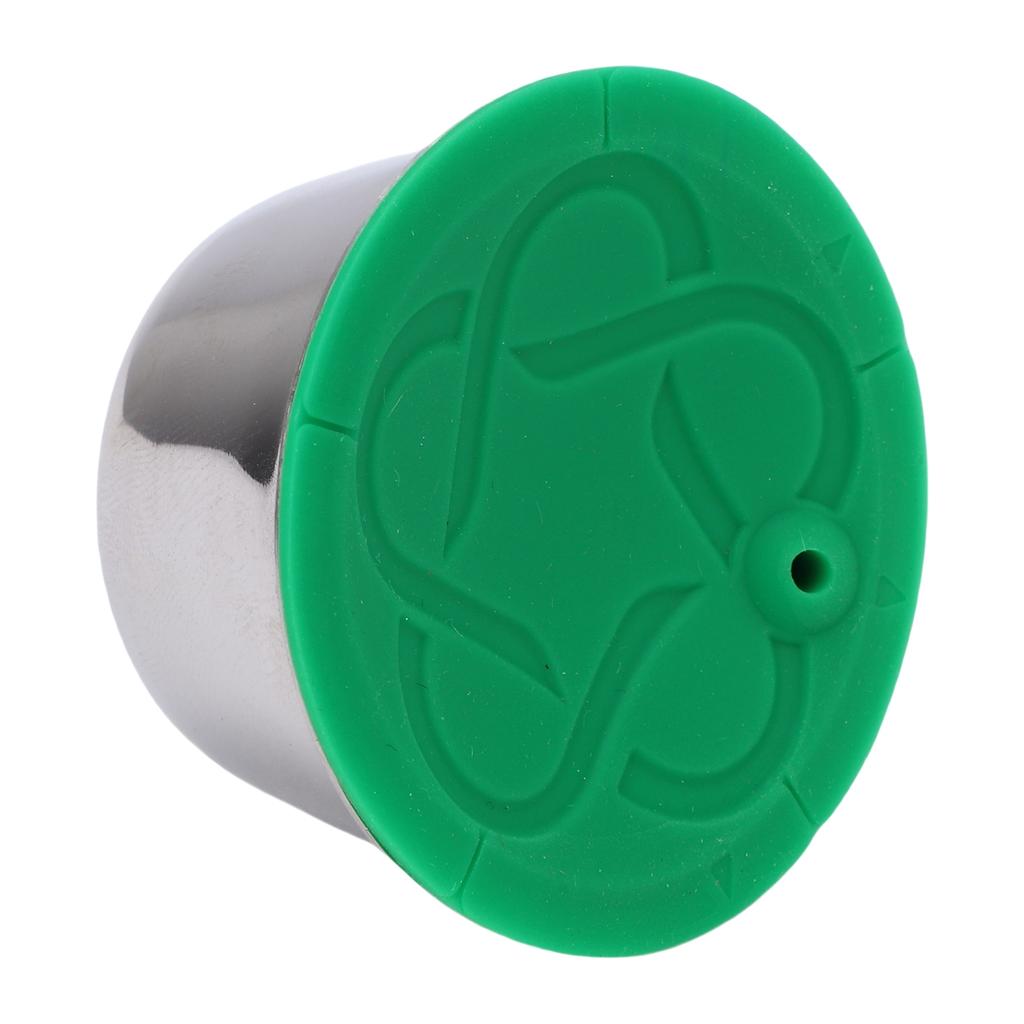 Reusable Coffee Capsule Fit for Dolce Gusto Machine Stainless Steel Silicone Refillable Coffee Filter Pod with Tamper