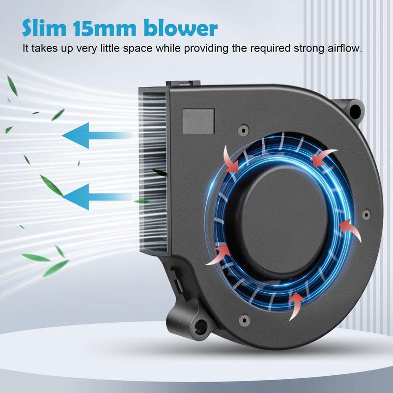 5015 6015 7515 USB Blower Fan 50mm 60mm 75mm 5V DC Brushless Turbine Turbo Cooling Fan for Helmet Laptop 3D Printer Ventilaiton