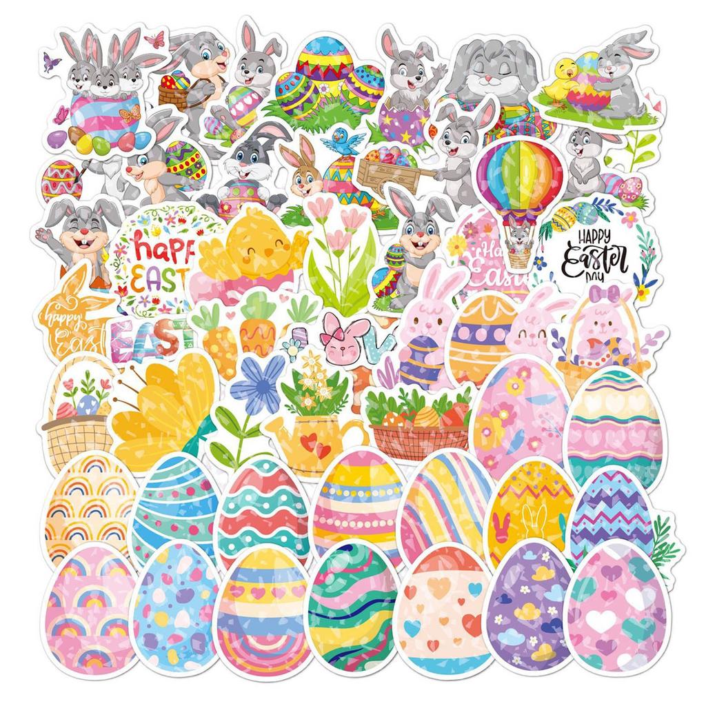 DIY Packaging Sticker  Easter Festival Gift Decoration Gift 50PCS
