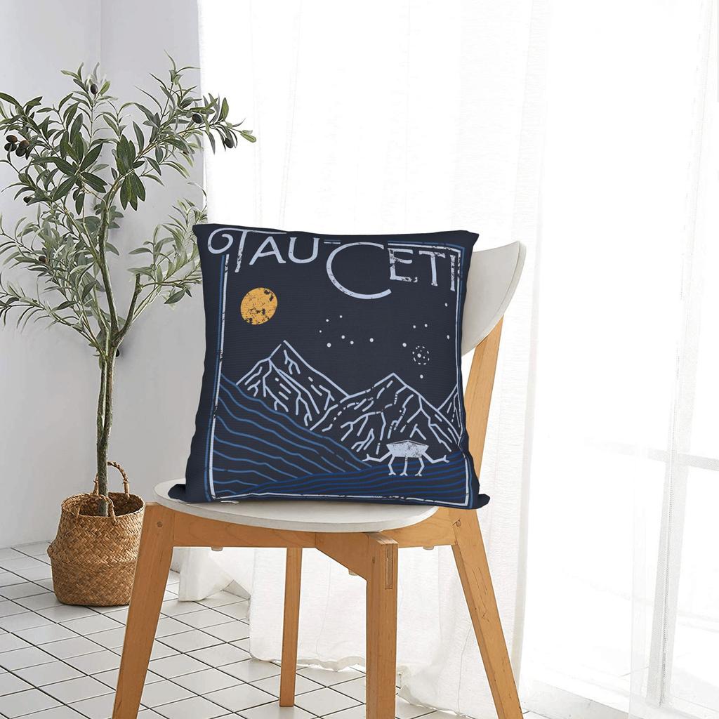 Project Tau Ceti Pillow Case Comfy Pillow Cover Retro Trendy Cushion Cover For Sofa Home Decor