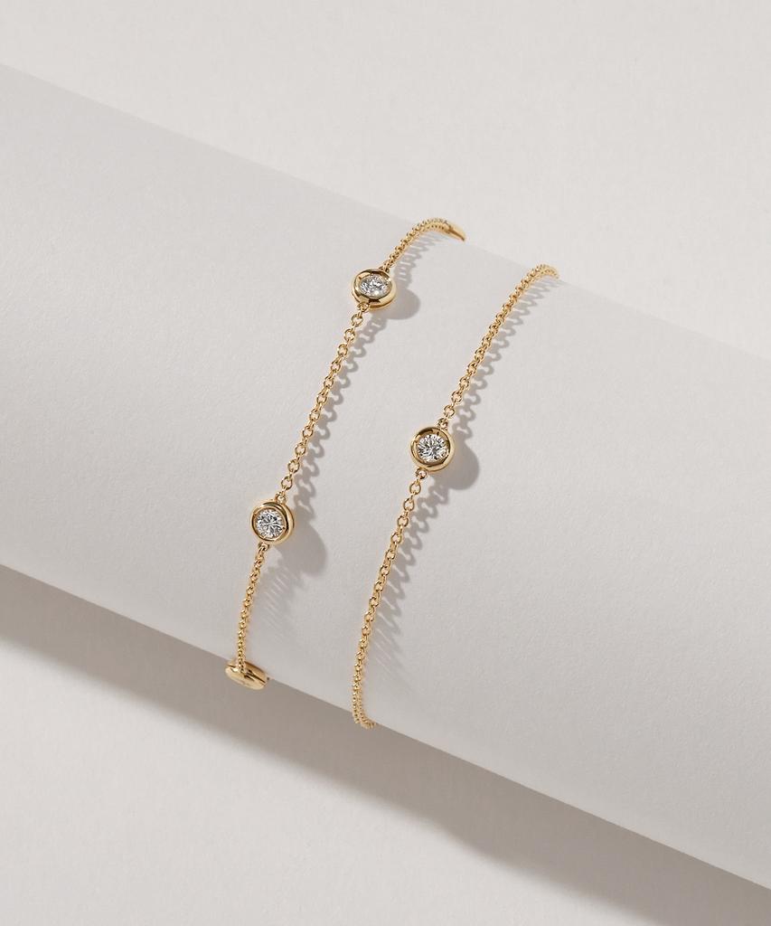 Mcel 14K Liane 1-Carat Lab-Diamond Bezel Bracelet