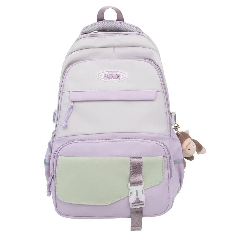 Korean Version Super Large Capacity Multifunctional Student Schoolbag Backpack