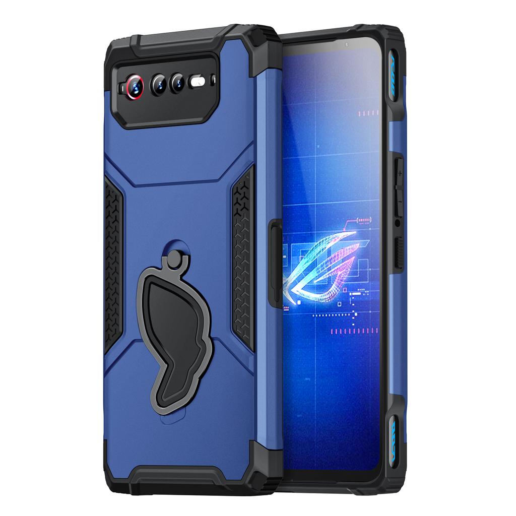 Šarvuotas smūgiams atsparus dėklas ASUS ROG Phone 7/6, apsauginis dėklas nuo kritimo su paslėptu stoveliu, žaidimams draugiškas telefono dėklas