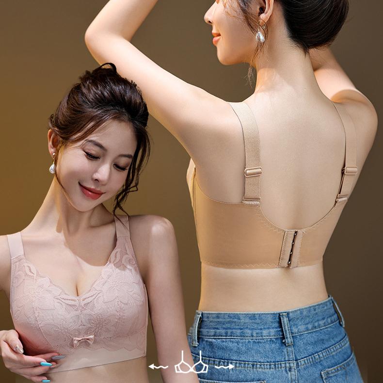 Thin Without Steel Ring Bra for Women Plus Size Sexy Adjustable Push Up Bra for Women Gathering Bra for Women