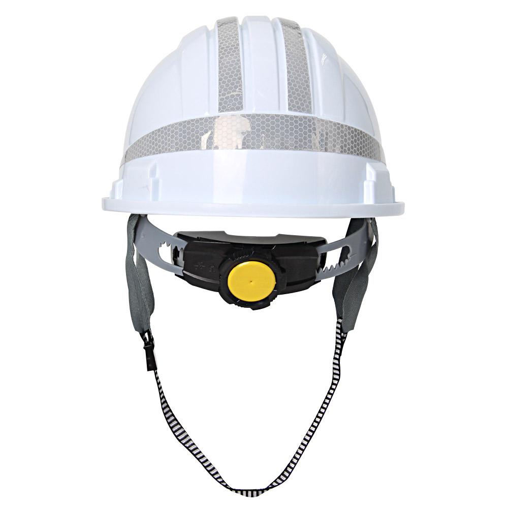 Construction Safety Helmet ABS Breathable Safety Helmet with Reflective Stickers Engineer Work Hat Head Protection Rescue Hat