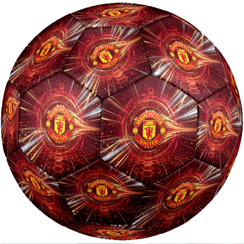 Manchester United Theme Soccer Ball Size 5 Soccer Ball Soft Touch Professional Training Football for Outdoor Sports