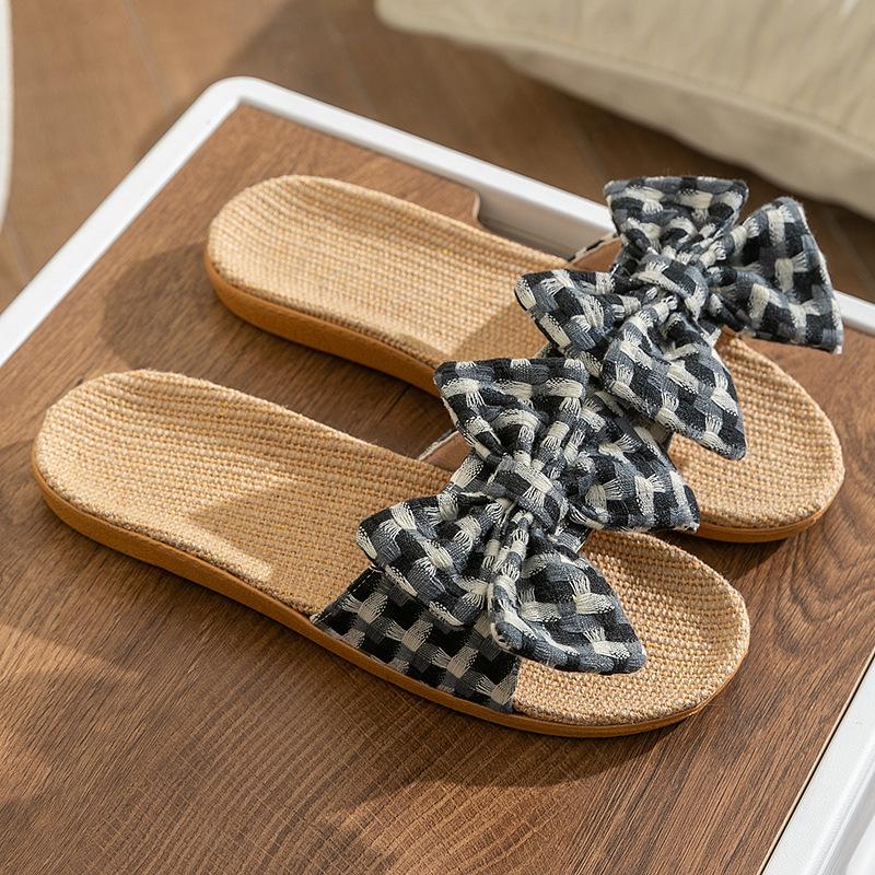 New Fashion Gentle Women's Fabric Linen Slippers