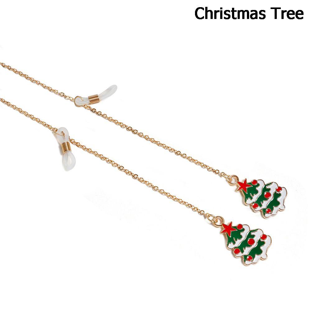 

Women Men Metal Anti-lost Glasses Chains Sunglasses Chain Eyeglasses Strap Charm Pendant Christmas Tree