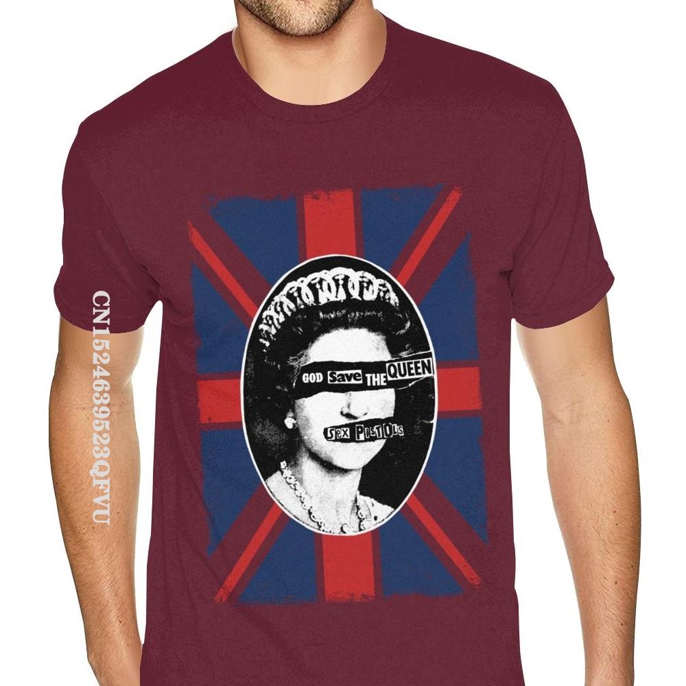 Sex Pistols Tee God Save The Queen Cotton Boys Make Your Own Top T-shirts Normal Brand Mens Tops T Shirt Normal Cotton