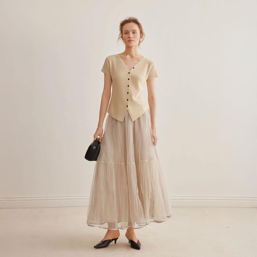 Waiwaiaiem Yy_Fluffy Mesh Skirt