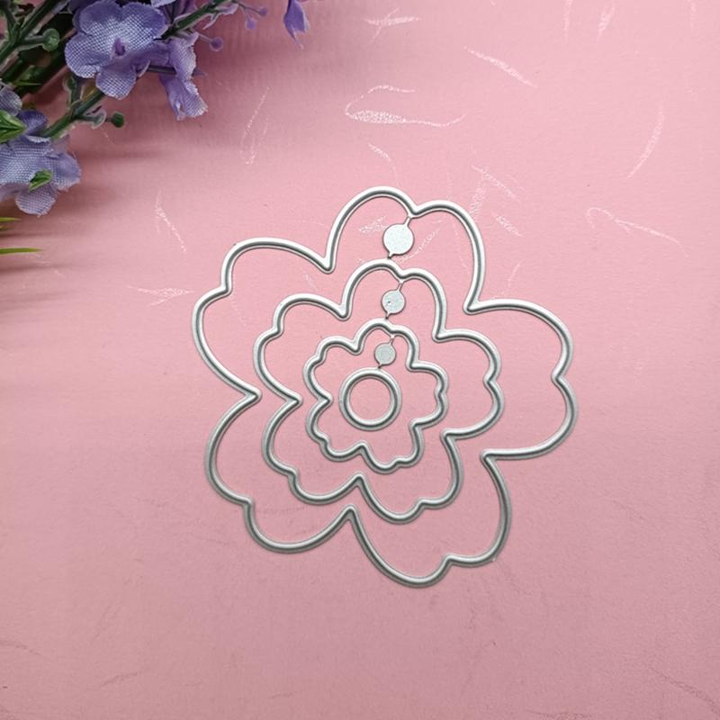 Flower Leaf Cutting Dies Carbon Steel Die Cut Templates for Card Making Scrapbooking Packaging Art Craft Embellishment
