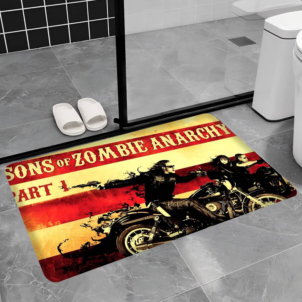Sons Of Anarchy TV.webp Floor Mat Rectangle Anti-slip Home Soft Badmat Front Door Indoor Outdoor Mat Hotel Decor Mat