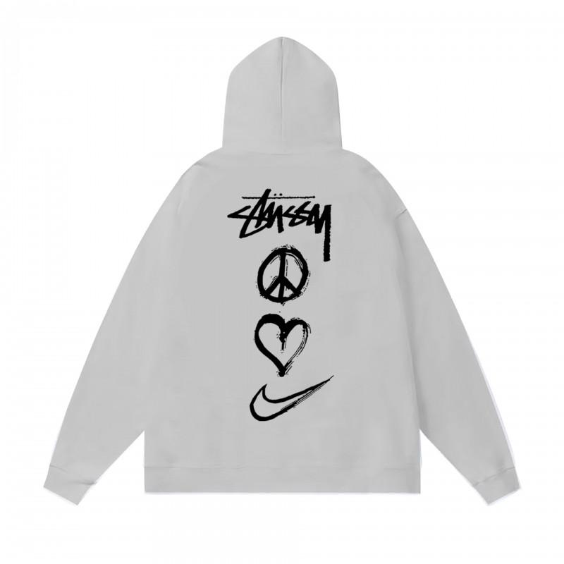 Mens Oversized Hooded Sweatshirt With Bold Letter Print Cotton Blend Loose Fit Daily Wear