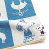 Brooks Brothers X Peanuts Towel Handkerchief with Snoopy Hand Appliqué (Blue) Men's Towel, Approx. 25cm, 001523-0002-01