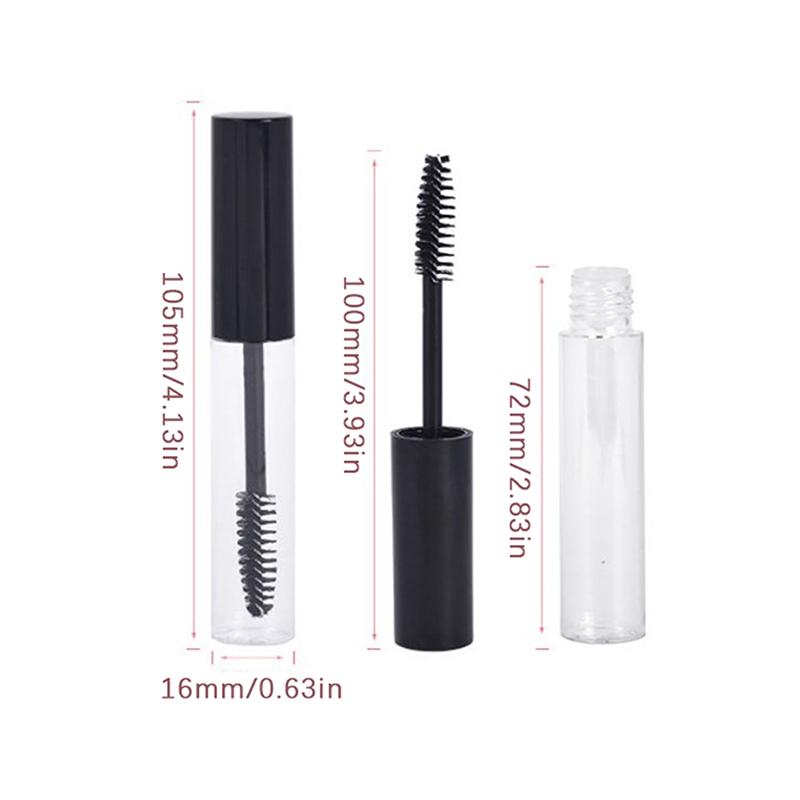 Tubi Vuoti Opachi per Mascara da 10 ml Trucco Ciglia Bottiglia Ricaricabile Tappo Bianco Contenitori per Confezionamento Cosmetico Tubi per Crema Sopracciglia