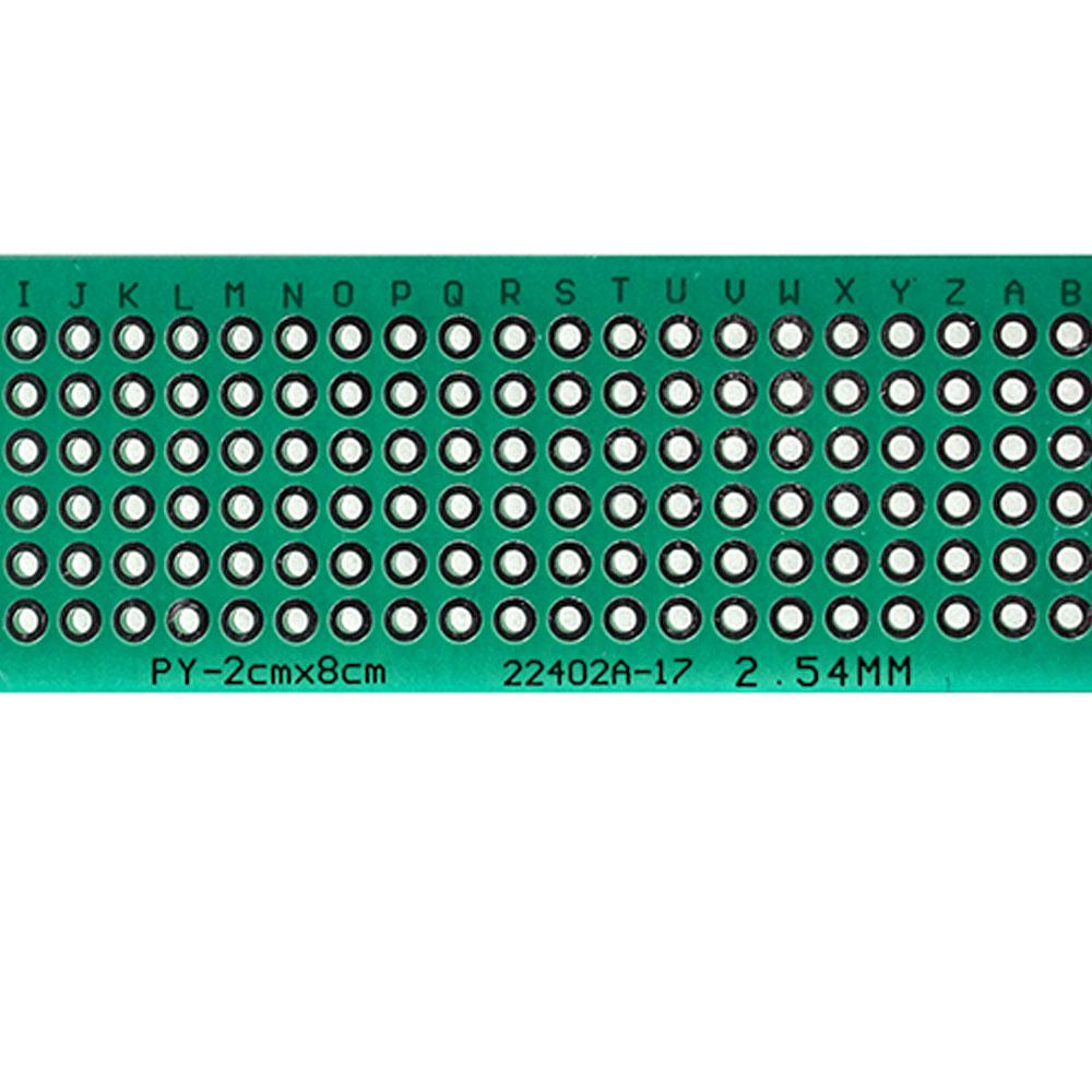 5PCS 2*8CM Placă PCB Placă prototip cu o singură parte Verde DIY Placi de circuite universale Kit electronic