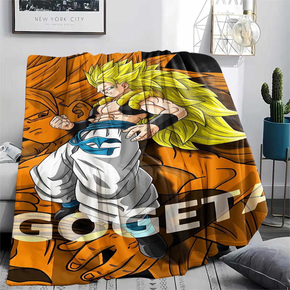 Dragon Ball character Print Flannel Blanket High quality Comfortable for All Seasons Home Decor Warmth and Comfort Perfect for Christmas Gifts