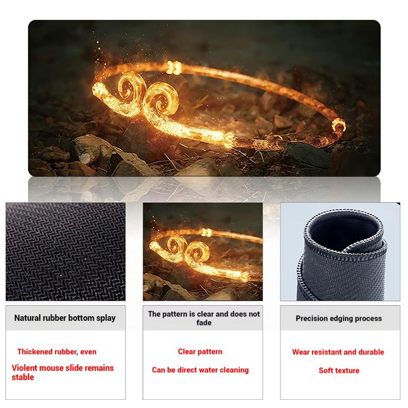 Podkładka pod mysz Black Myth Wukong do gier komputerowych, podkładka na biurko, podkładka na klawiaturę, podkładka na biurko komputerowe Black Myth Wukong