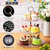 Clear Acrylic Resin Cake Stand for Fruit Afternoon Nordic Style 3-Tier Storage, Desserts, Fruits, Cakes, Tea, Parties, Birthdays, Weddings, Round,