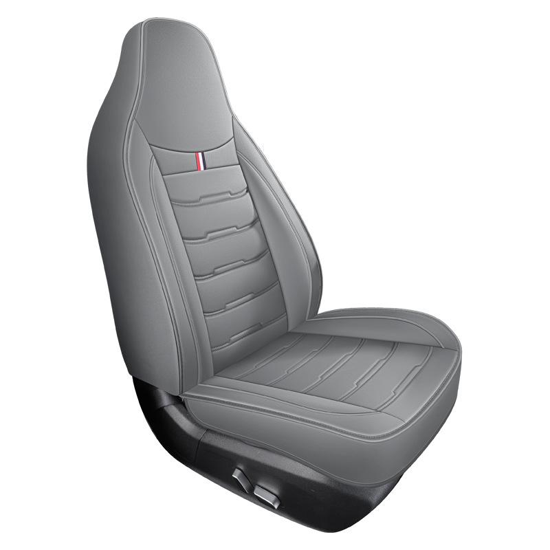 Universal Full Leather Sport Car Seat Cushion Cover - All-Season Fit