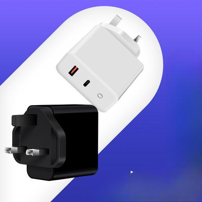 40W Brit GaN1C1A Multi-Protokoll Töltő PD20W+QC3.0 Kétportos PPS Független Intelligens Gyorstöltés