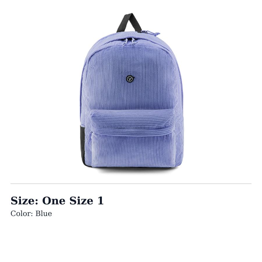 Vans Anderson Paak Collaboration Corduroy Backpack Regular Mens Blue VN0A5FR5448 One Size 1
