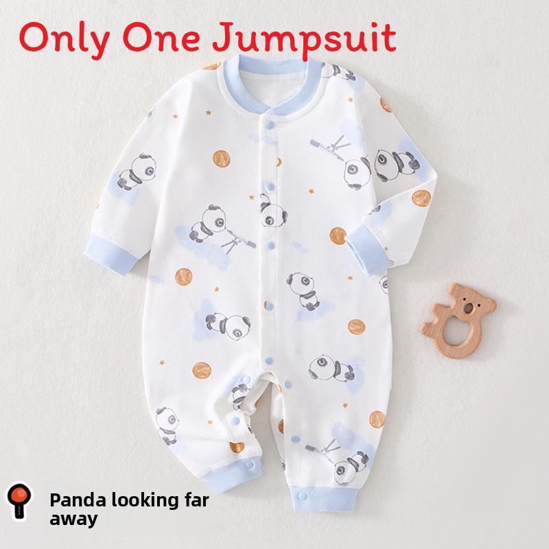Baby Romper Spring Autumn Cotton Short Sleeve With No Bone Construction For Newborns And Infants