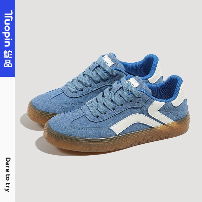 Silver German training shoes women's spring and autumn new shoes lace little white shoes niche retro women's shoes versatile board shoes