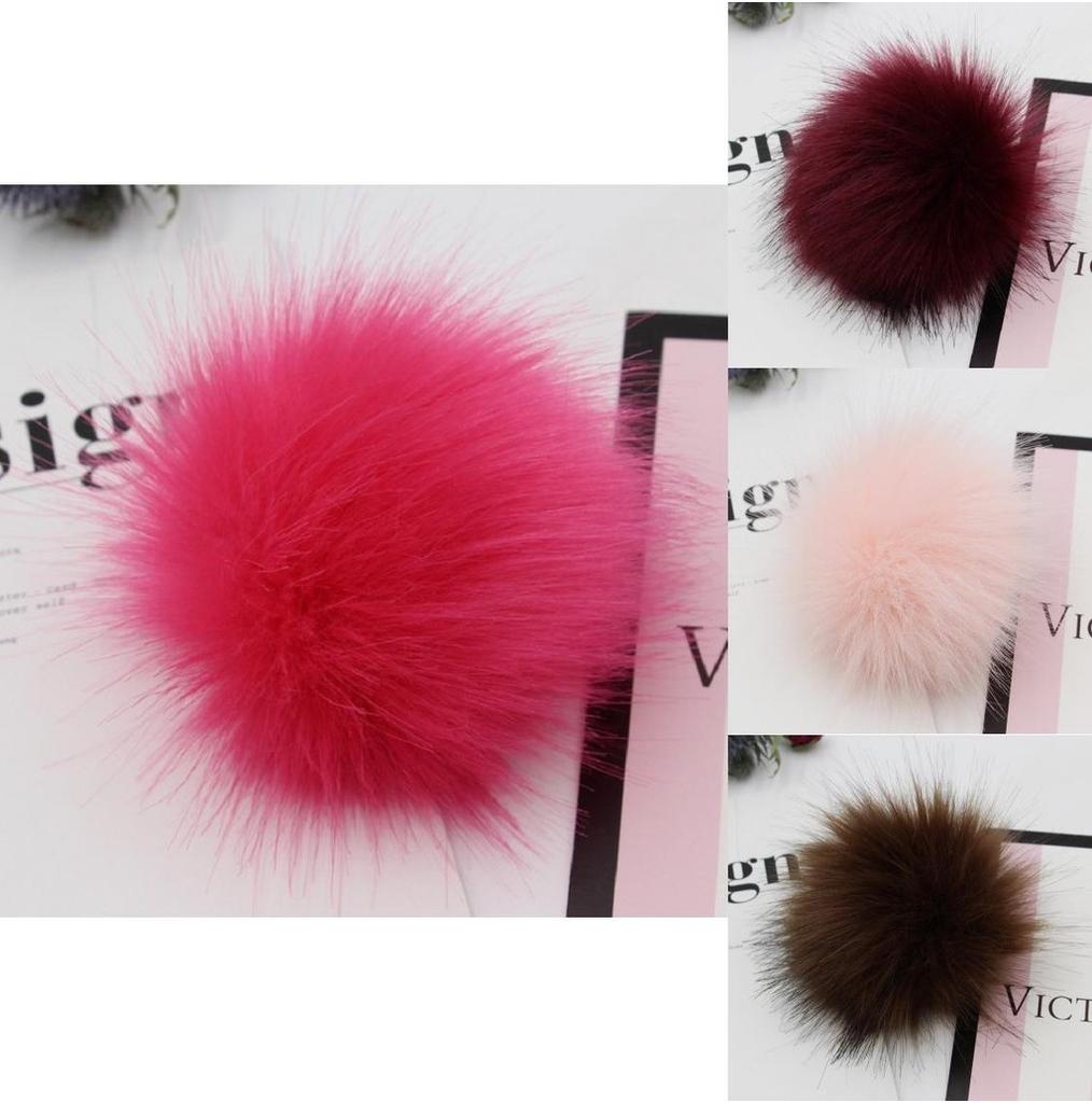 Soft And Fluffy Diy Faux Raccoon Fur Pom Poms For Stylish Beanie Hats Accessories