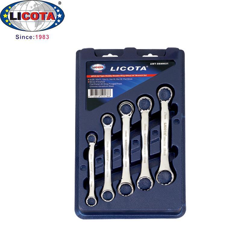 US LICOTA 45° Offset Double Hex S-Type Wrench Set (AWT-DBM1011~19)
