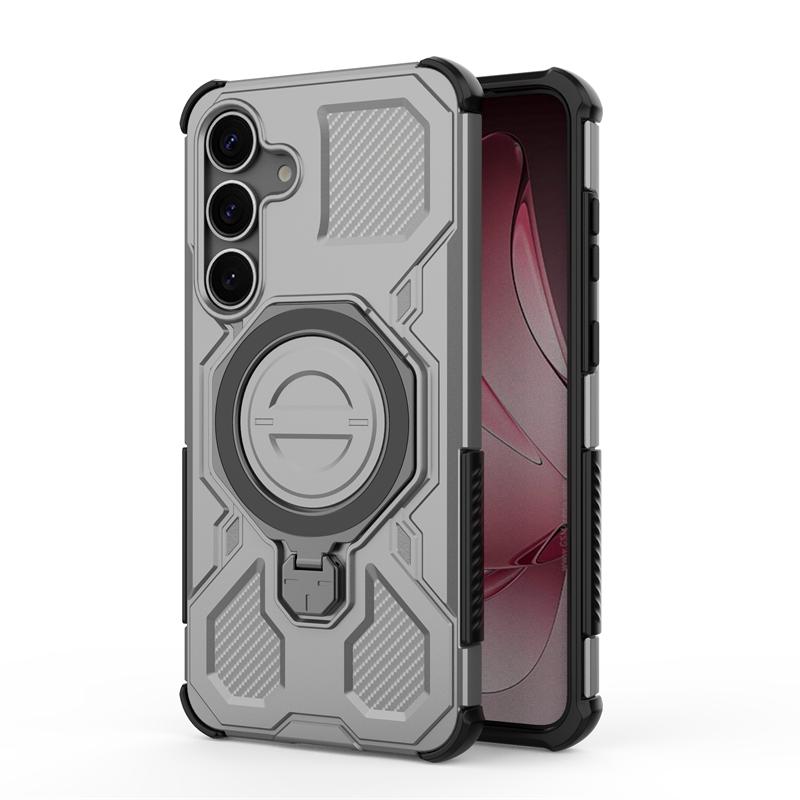 Magnetic Wireless Charge Cover For Samsung Galaxy S25 Ultra Phone Holder Case Samsung S25 Plus Cover For Samsung S25 Plus Case
