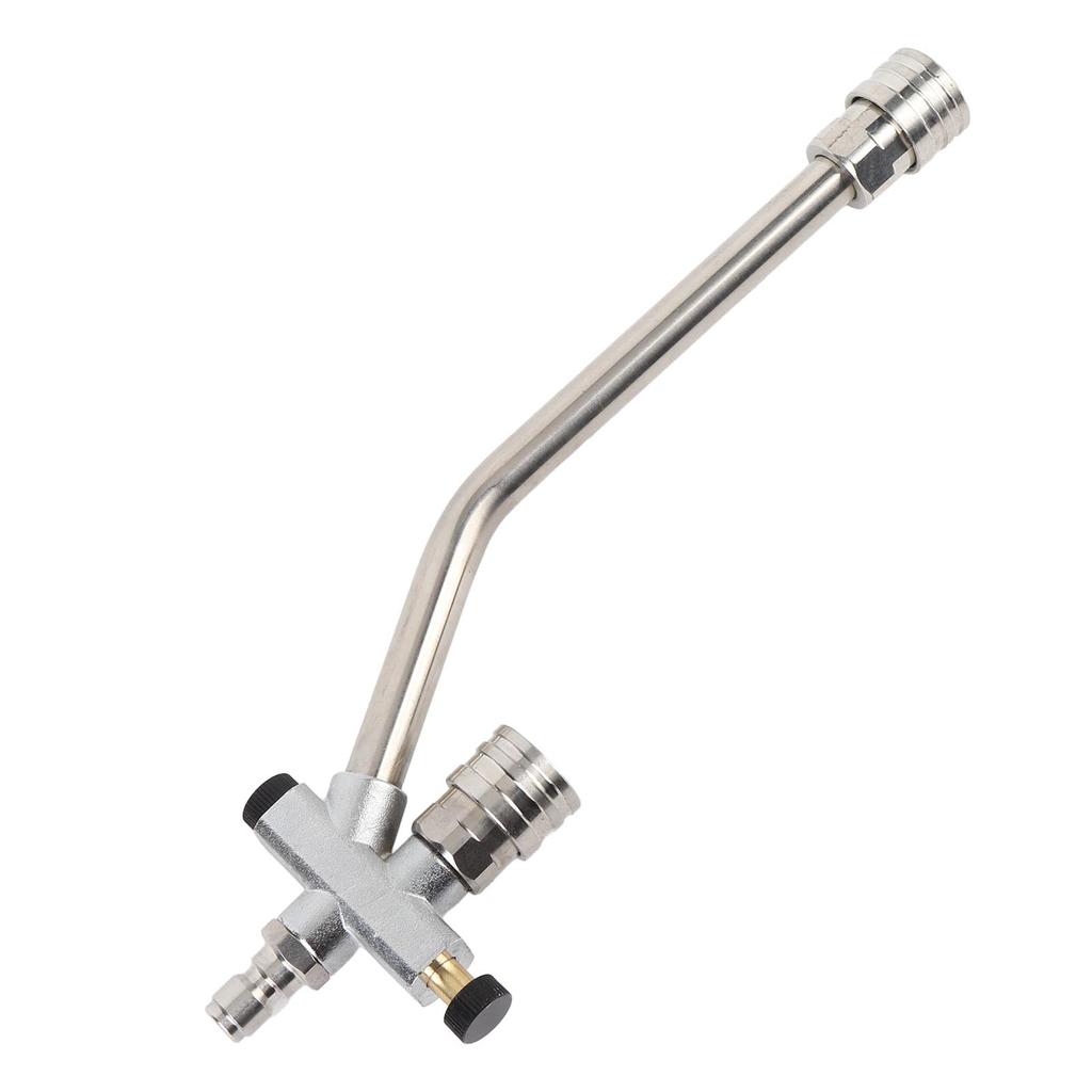 Dual Connector Pressure Washer Wand Stainless Steel 6000psi Multifunctional Foam Cannon Dual