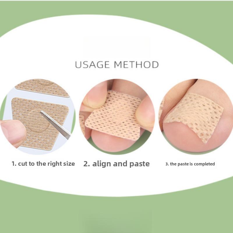 10/20 Pairs Nail Care Patch Inlay Nail Groove Into the Meat Toe Pad Screen Protector Long Soft Nail Gray Nail Orthopedic Sticker